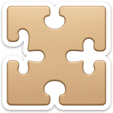 🧩🧩🧩 single-puzzle-piece-in-a-beige-color,-representing-a-flexible-or-undefined-category sticker