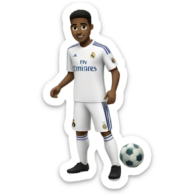 Jugador inglés negro Del Real Madrid  joven  sticker