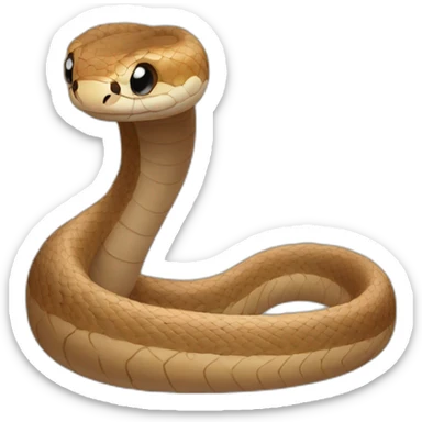 Baby  brown snake sticker