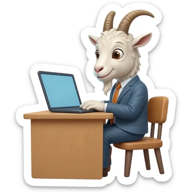 GOAT BLOGGER sticker