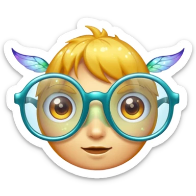 glasses with fae, sticker