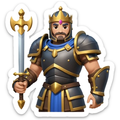 Méga chevalier clash royale sticker