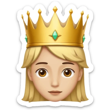 aggiungi una corona sulla testa sticker