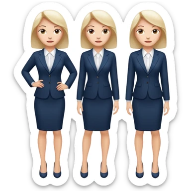 LAdy Boss, different pose, full body sticker