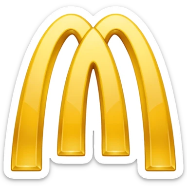 mcdonald logo sticker