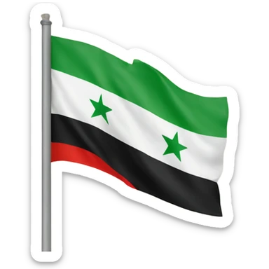 Old syrian flag sticker