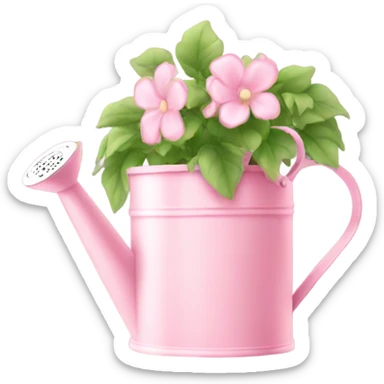 Light Pink watering can sticker