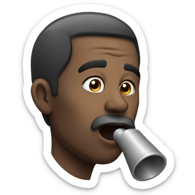 A man whistling  sticker