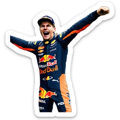 Max Verstappen Wining sticker