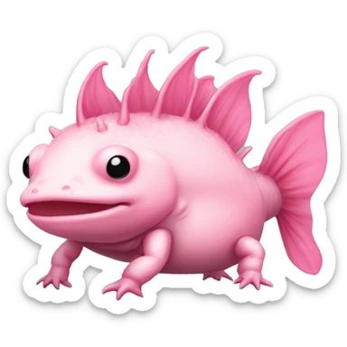 pinkest axolotl sticker