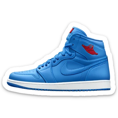 Air Jordan 1s blue sticker