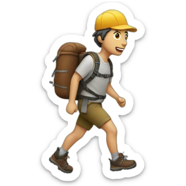 hiking sticker