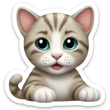 baby emoji cat take care sticker