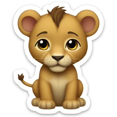 León bebe  sticker