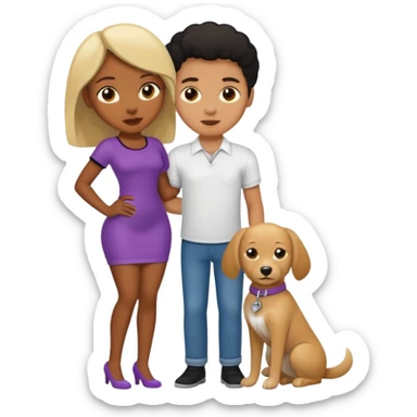 Black girl doggystyle sex with white man sticker