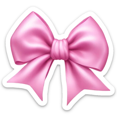pink aesthetic bow sticker