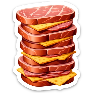 picasso abstract art SPAM MEAT charcutey painting sticker