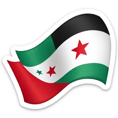 Syria new flag sticker