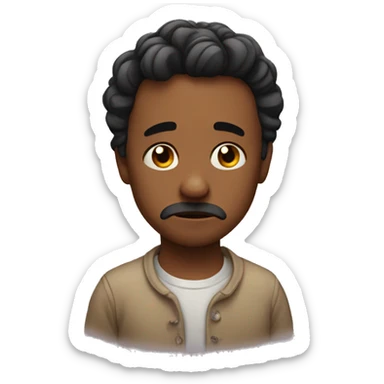 Emoji kinda sad with a few tears sticker