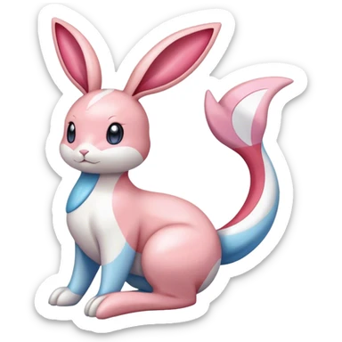 Milotic-Sylveon-Bunny-Pokémon full body sticker