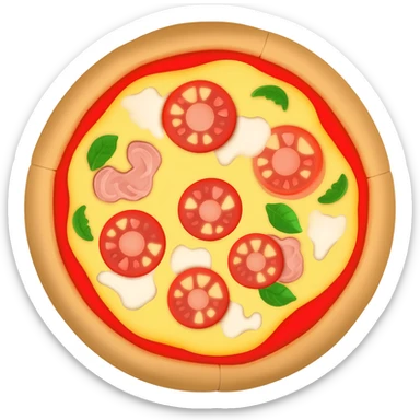 Flatbread pizza sticker