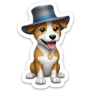 Prairy dog with a hat sticker