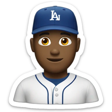 white guy with baseball hat sticker