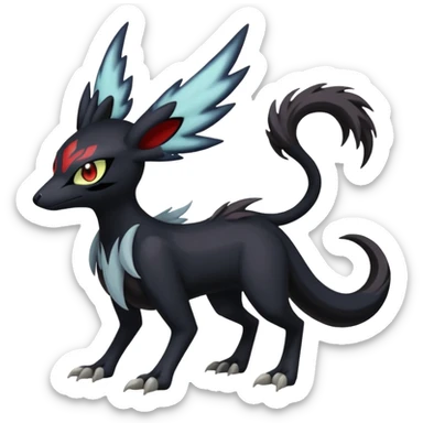 Meloetta-Nargacuga-Darkrai-Pokémon-Fakémon-creature sticker