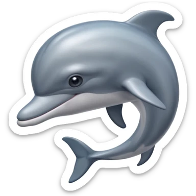 dolphin writer sticker