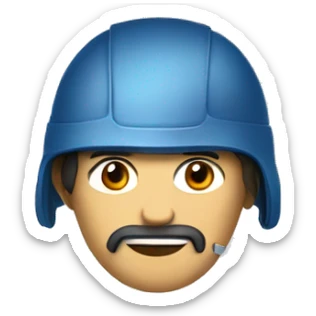 a man of about 30 wearing a helmet with the inscription SIAM sticker