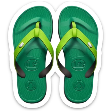 dark green chanclas sticker