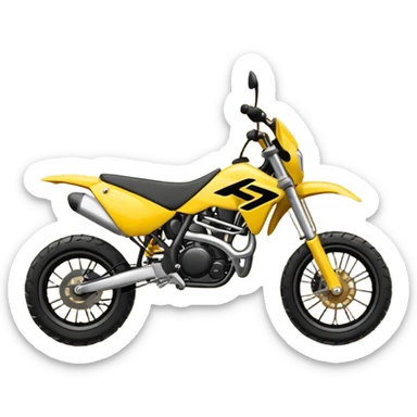 Supermoto dirt bike sticker