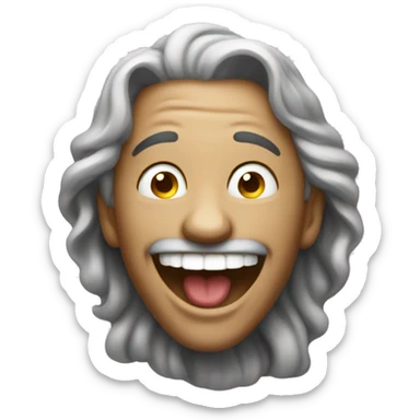 laughing but not funny sticker