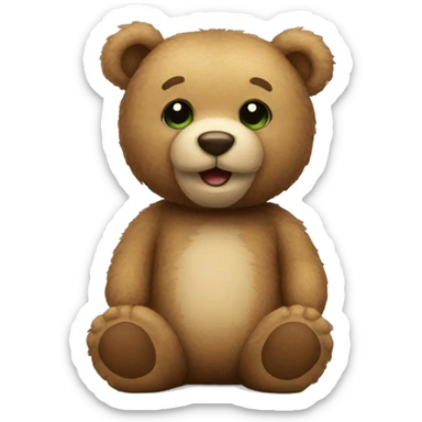 Teddy bear sticker