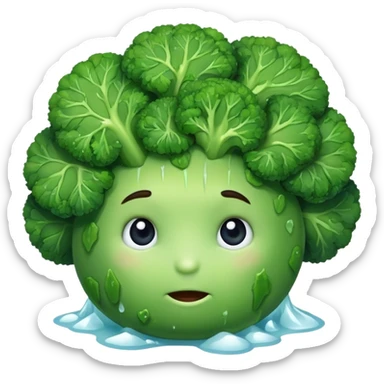 Broccoli frozen sticker