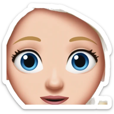 Regina george with blue eyes  sticker