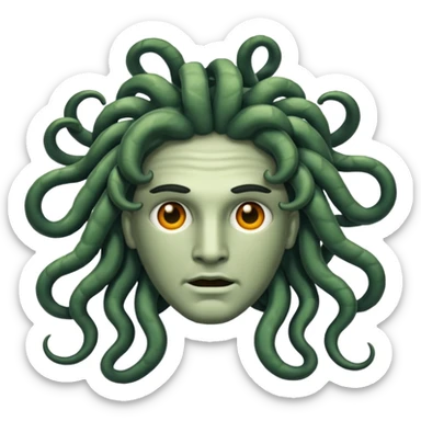 A male version of of Medusa sticker