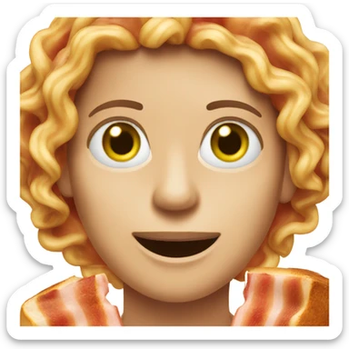 Vegan add bacon sticker