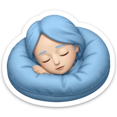 REM Sleep in the style of an iOS emoji sticker