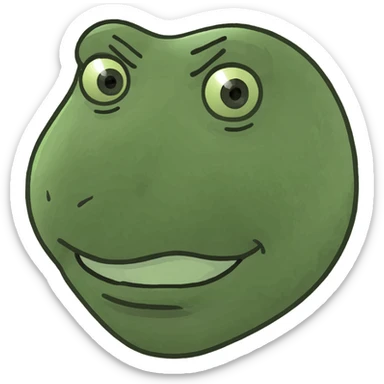 Man with white hair parted in the middle, black in color, shoulder-length, smiling, wearing a white shirt and a black jacket sticker