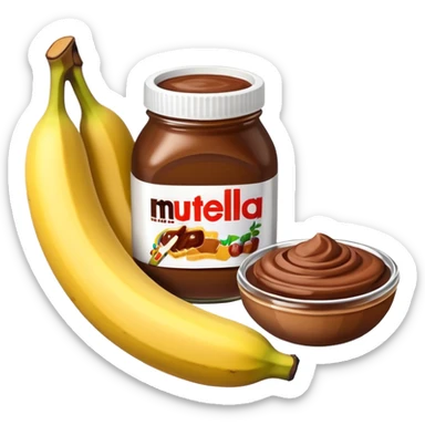 Bananas and Nutella  sticker