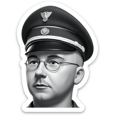 military boy in monochrome sticker