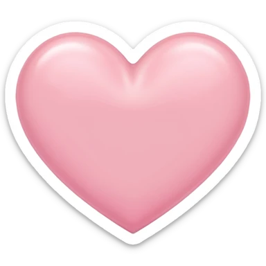 Pastel pink heart sticker
