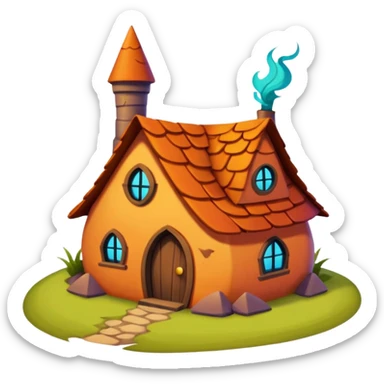 The Weasley’s Burrow Harry Potter style sticker