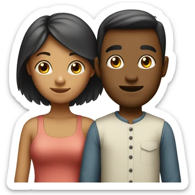 home girl and home boy  sticker