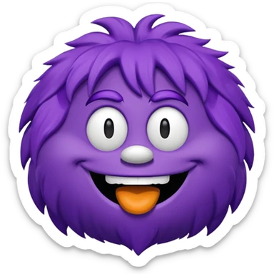 New York Mets McDonald’s grimace mascot  sticker
