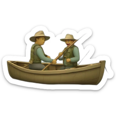 Un concombre qui dépasse d'une pêche sticker