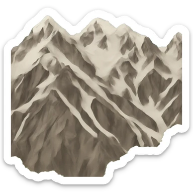 Mountains sticker