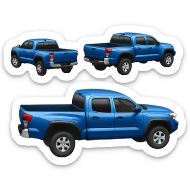 blue toyota tacoma emoji sticker