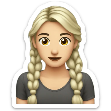 Sourcils froncés sticker